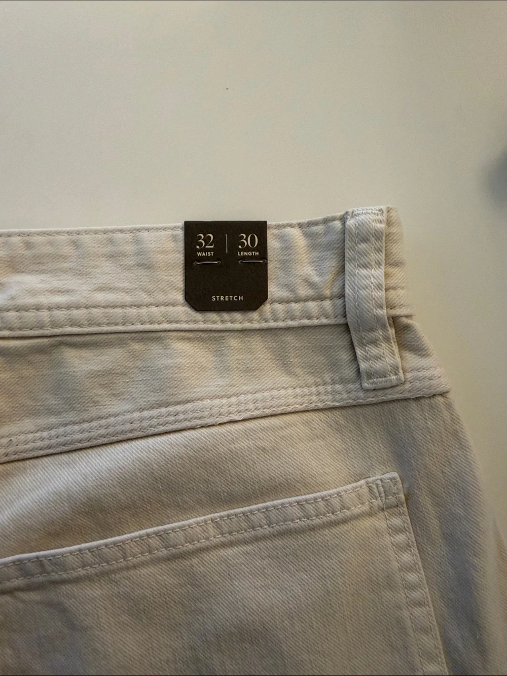 J.Crew Men's Cream Workwear Straight Leg Fit Garment-Dyed Carpenter Pants Jeans